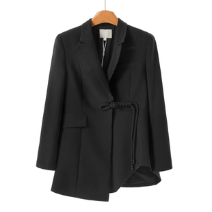 盘扣西装 779西湖阁老 不规则摆开叉新中式 春装 外套098 兹