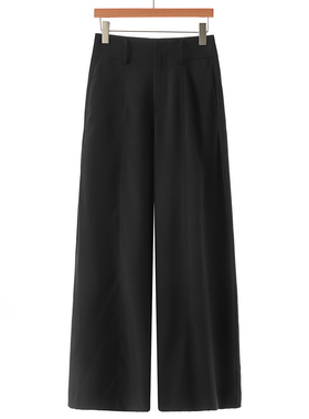 499西湖阁老【序】春装 高腰垂坠感显瘦拖地宽脚裤366