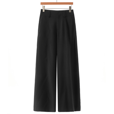 499西湖阁老【序】春装 高腰垂坠感显瘦拖地宽脚裤366