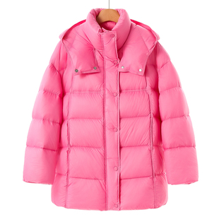 泡芙感连帽方块舒适羽绒服811弜 冬装 1999西湖阁老 莫Y