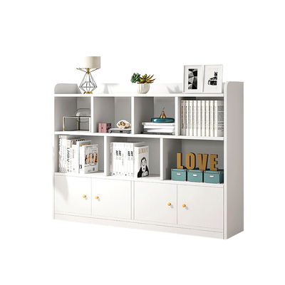 实木书柜书架落地置物架收纳柜子