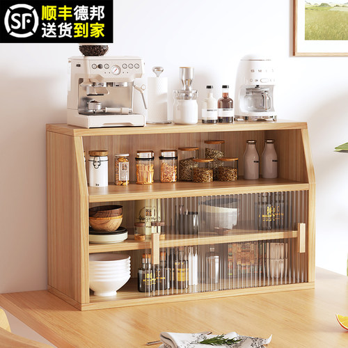 实木餐边柜桌面储物柜子茶水柜边柜厨房橱柜家用靠墙客厅收纳架子