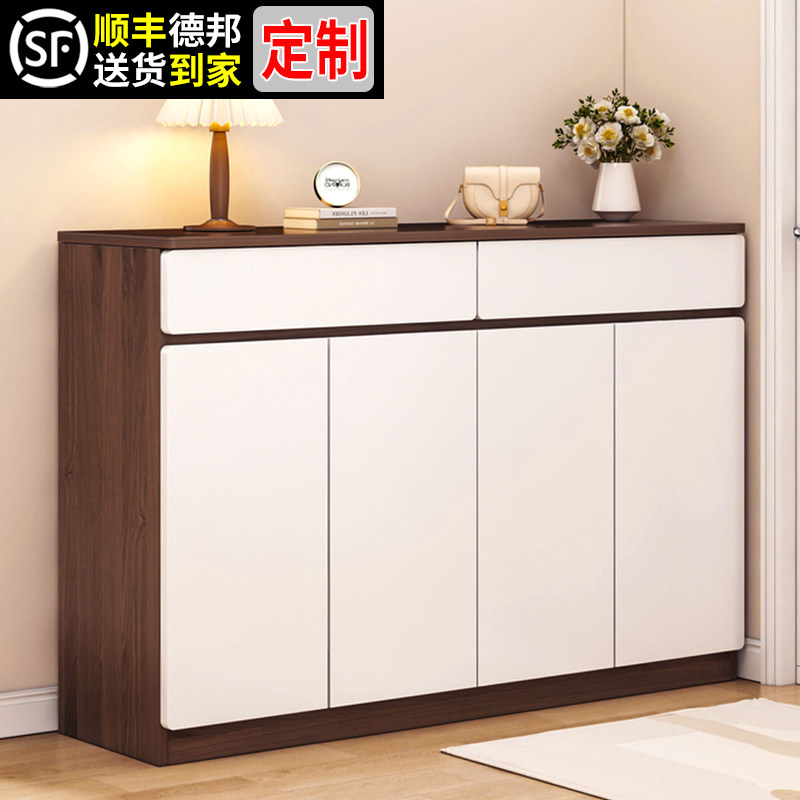 实木鞋柜家用室内楼道口入户鞋架图片