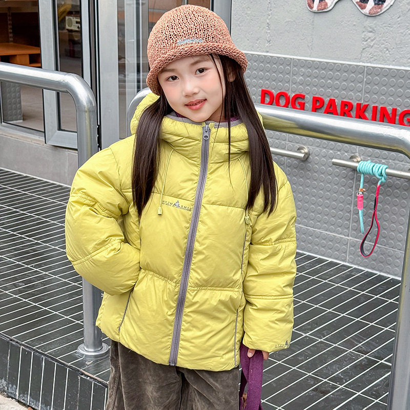 韩版冬装新款儿童羽绒服女童男中