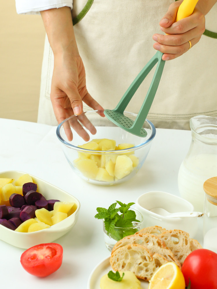 수동 으깬 감자 으깨기 가정용 이유식 보조제 과일 및 계란 프레스 으깬 자색 고구마 으깬 유물