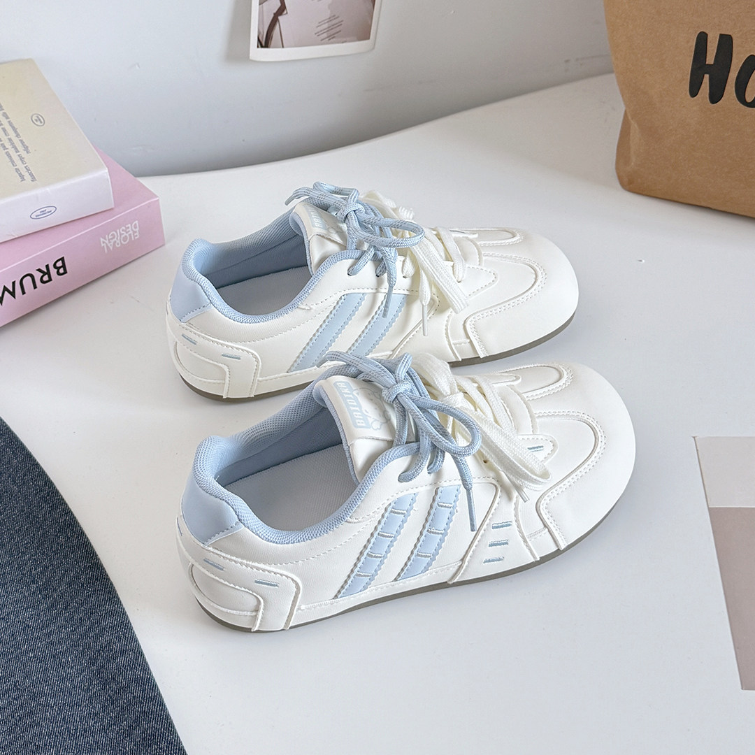 女童鞋子春季新款2026初中生百搭休闲运动鞋透气软底中大童德训鞋