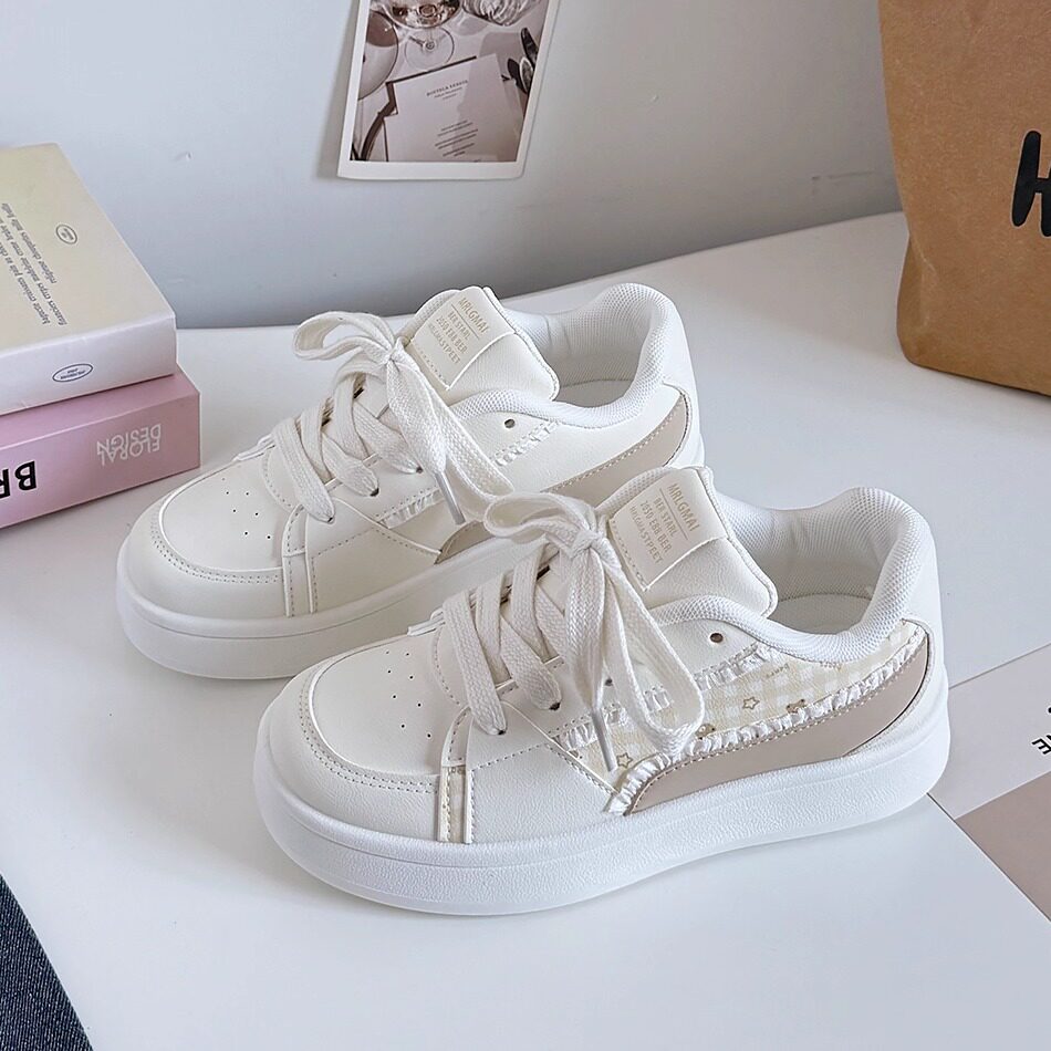 女童鞋子2026春秋季新款中大童百搭运动休闲板鞋初中生透气小白鞋