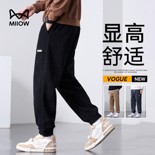 显高外裤 2025新款 裤 休闲裤 子 男款 修身 防风保暖长裤 猫人男士 秋冬款