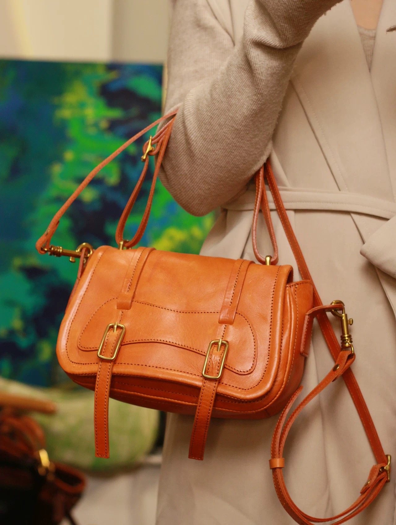 独行野兽头层植鞣牛皮真皮女包剑桥包邮差包单肩斜挎包手提包,箱包皮具/热销女包/男包,通用款女包,淘宝优惠券,粉丝福利购,淘宝优惠卷