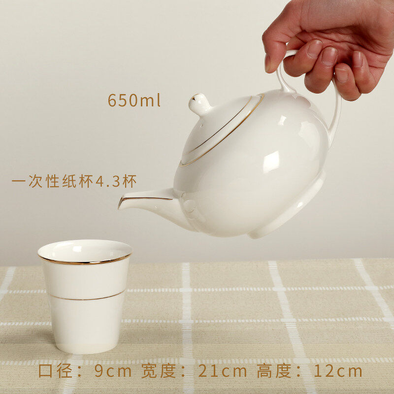 陶瓷咖啡壶套装茶具茶壶奶壶陶茶壶大号凉水壶泡茶壶花茶壶大容量