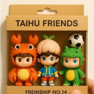 太湖三傻手办江苏十三太保苏州无锡淮安手办苏超联赛纪念同款摆件