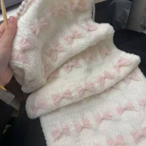 (成品)手工棒针暖和蝴蝶