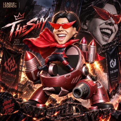 theshy银河魔装机神-兰博摆件英雄联盟周边IG手办别吃别吃LOL桌面
