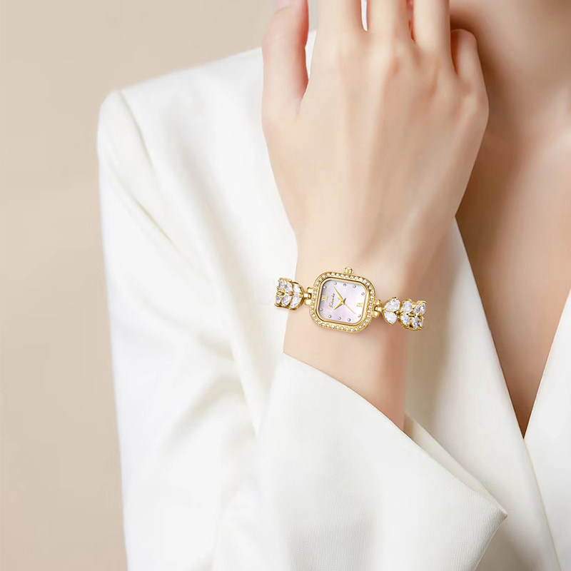 金米欧手表女款高级轻奢女ins风高颜值2025新款小巧精致人鱼链