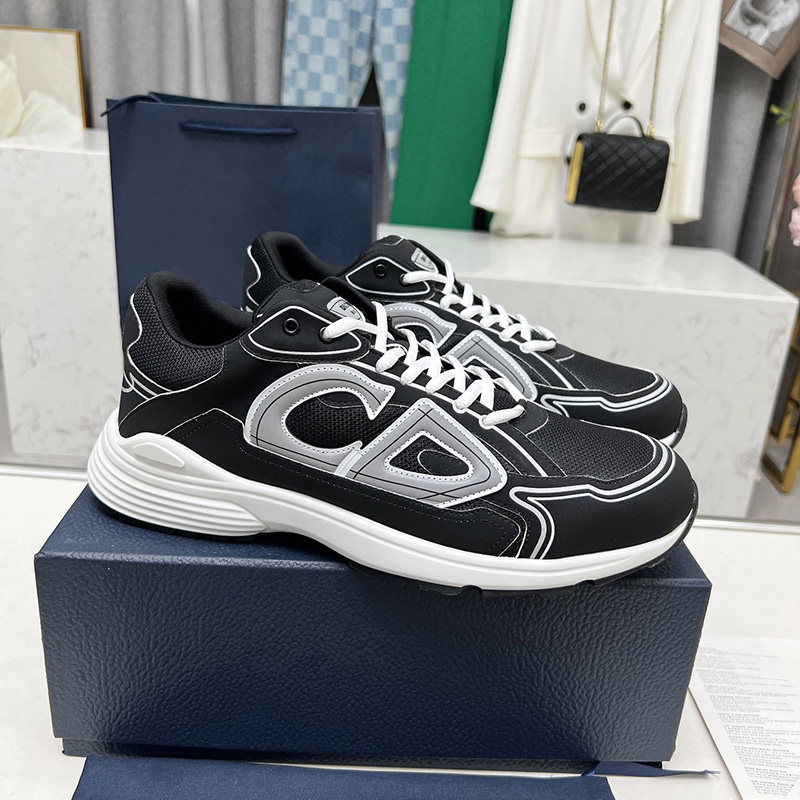 thumbnail for European and American station mesh breathable casual men's and women's shoes, sneakers couples, thick-soled lace-up leather trendy board shoes, 4647 yards