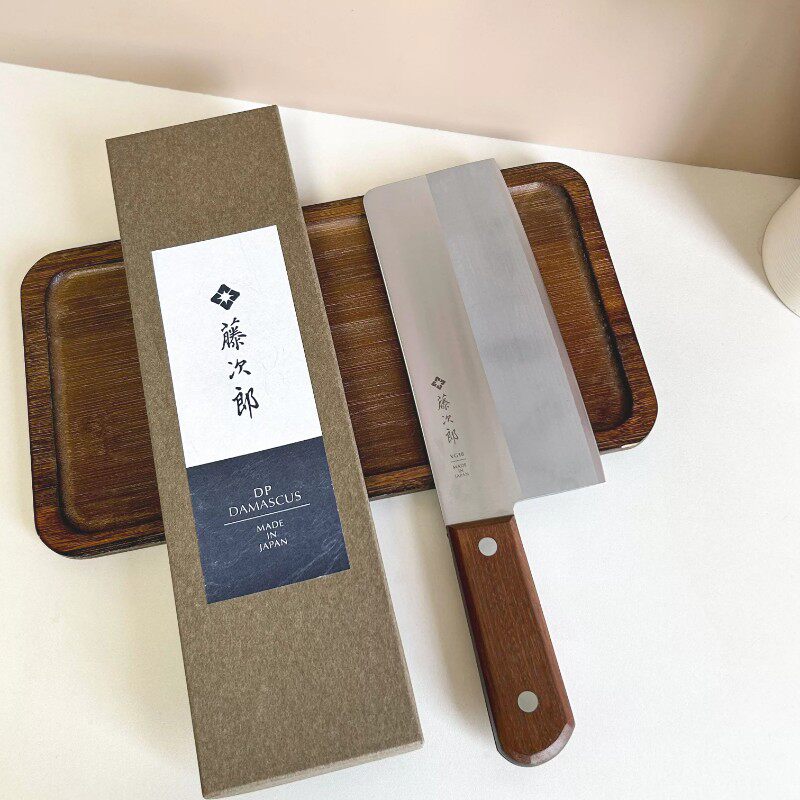 日本原装进口藤次郎F-991大马士革钢刀菜刀VG10中式刀具厨刀家用