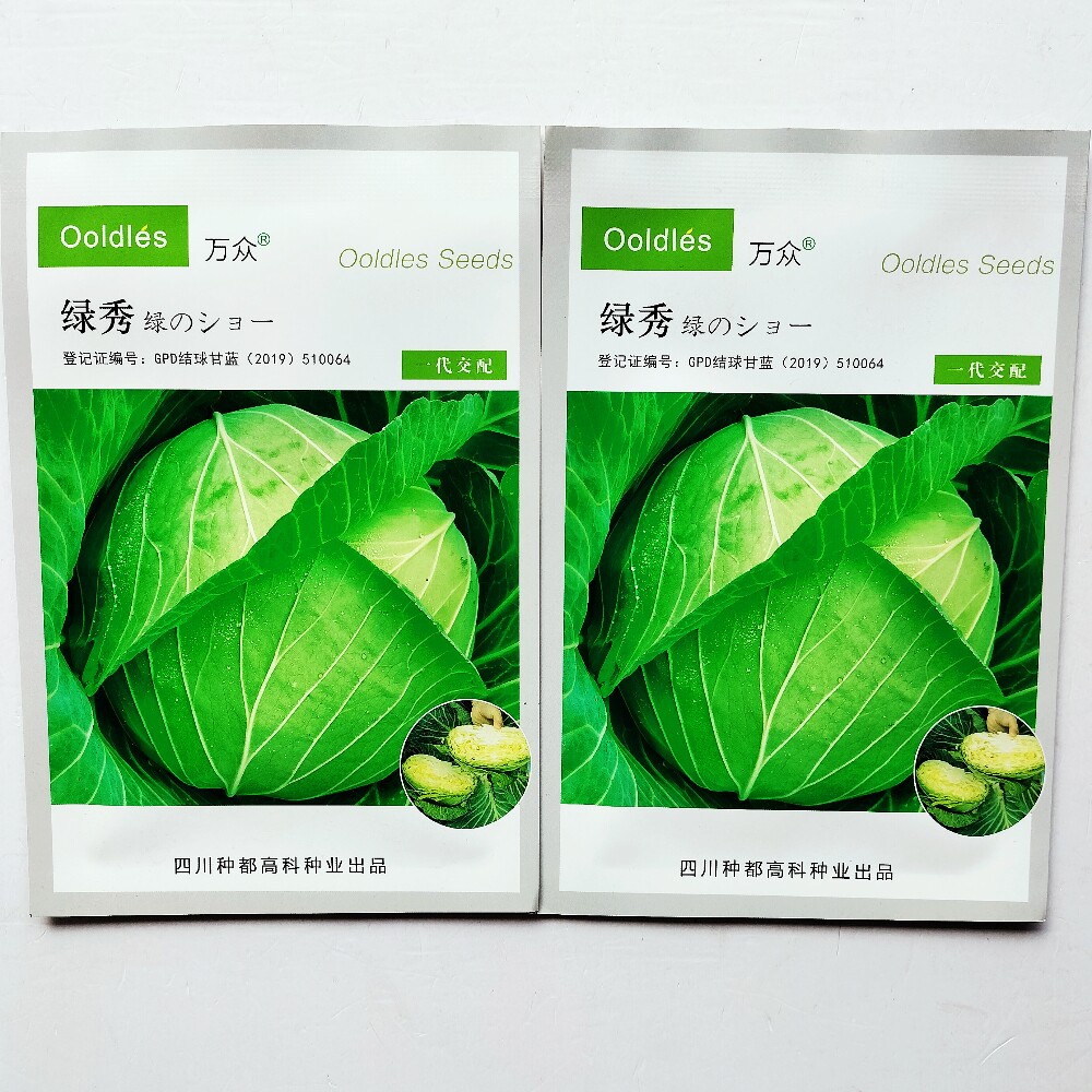 种都高科万众绿秀结球甘蓝种子卷心菜包菜种籽南北方春秋季播种孑