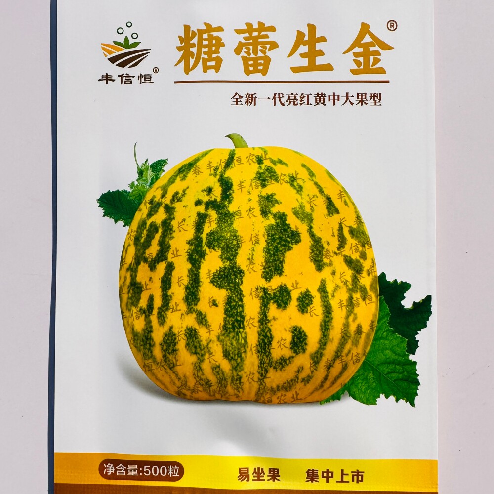 丰信恒糖蕾生金甜瓜种子中大果型高糖八里香杂交香瓜种籽春夏季播