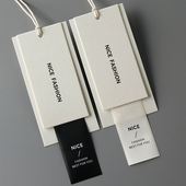 服装 店吊牌高级感男女装 织带挂牌厚纸定做衣服商标签订制设计现货