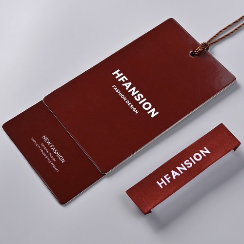 安可拉红高档服装吊牌标签定制