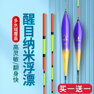 醒目高灵敏浮漂纳米鱼漂鲫鱼鲤鱼加粗大物浅水漂防风野钓近视套装