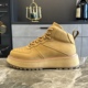 防滑耐磨增高小众高帮靴子休闲时尚 2025户外工装 大黄靴厚底鞋 加绒