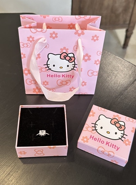 2026新款Kitty猫S925纯银戒指女小众精致百搭送女友闺蜜生日礼物