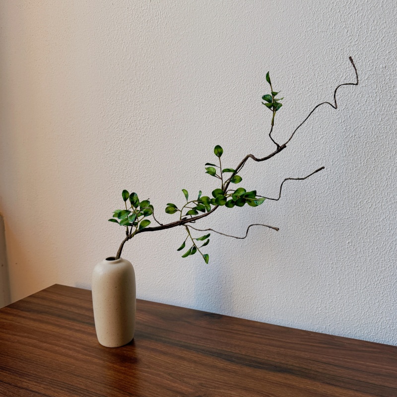 侘寂风仿真花树枝陶瓷花瓶