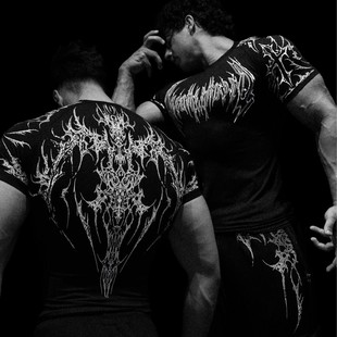 运动健身欧美速干紧身衣弹力 健身衣短袖 Breathedivinity 2025男士