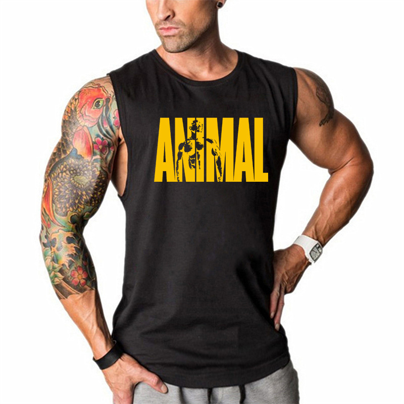 ANIMAL夏季健身棉透气背心宽松