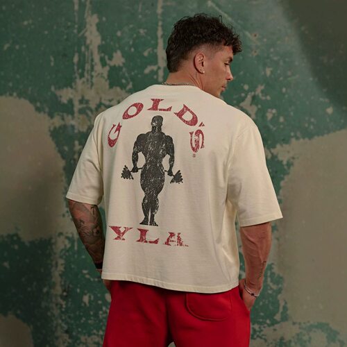 youngla×gold's男宽松健身T恤