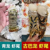 古巴龙虾 小青龙虾尾 尾精选冷冻花龙虾澳洲大龙虾锦绣龙虾尾