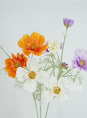 仿真花皇后波斯菊干花绢花家居