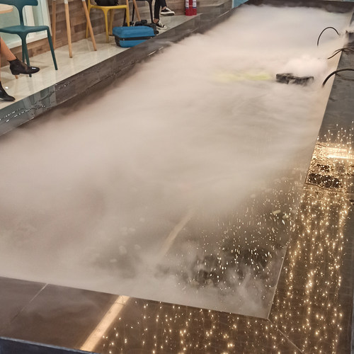 景观超声波烟雾假山流水