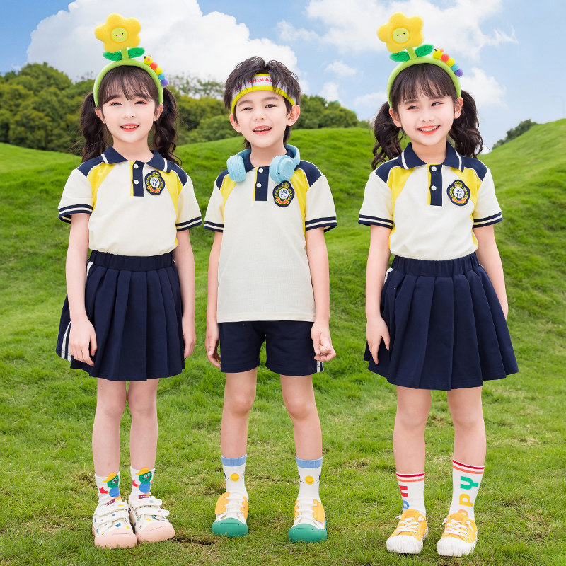 幼儿园服夏季毕业两件套六