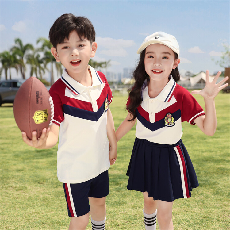 幼儿园园服小学生班服夏季儿童春秋装校服短袖夏装新款运动装套装