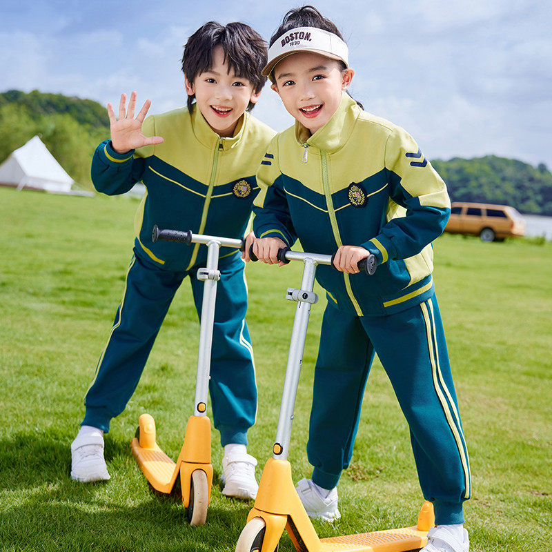 校服套装小学生春秋款棒球服两件套幼儿园园服学院风儿童大小班服