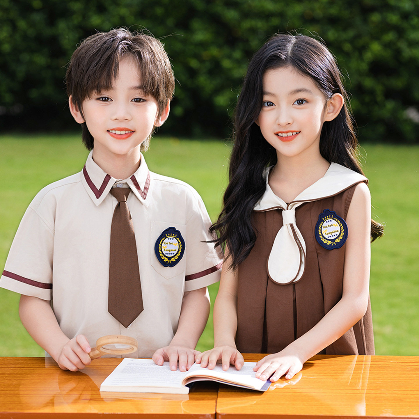 儿童英伦风连衣裙校服小学