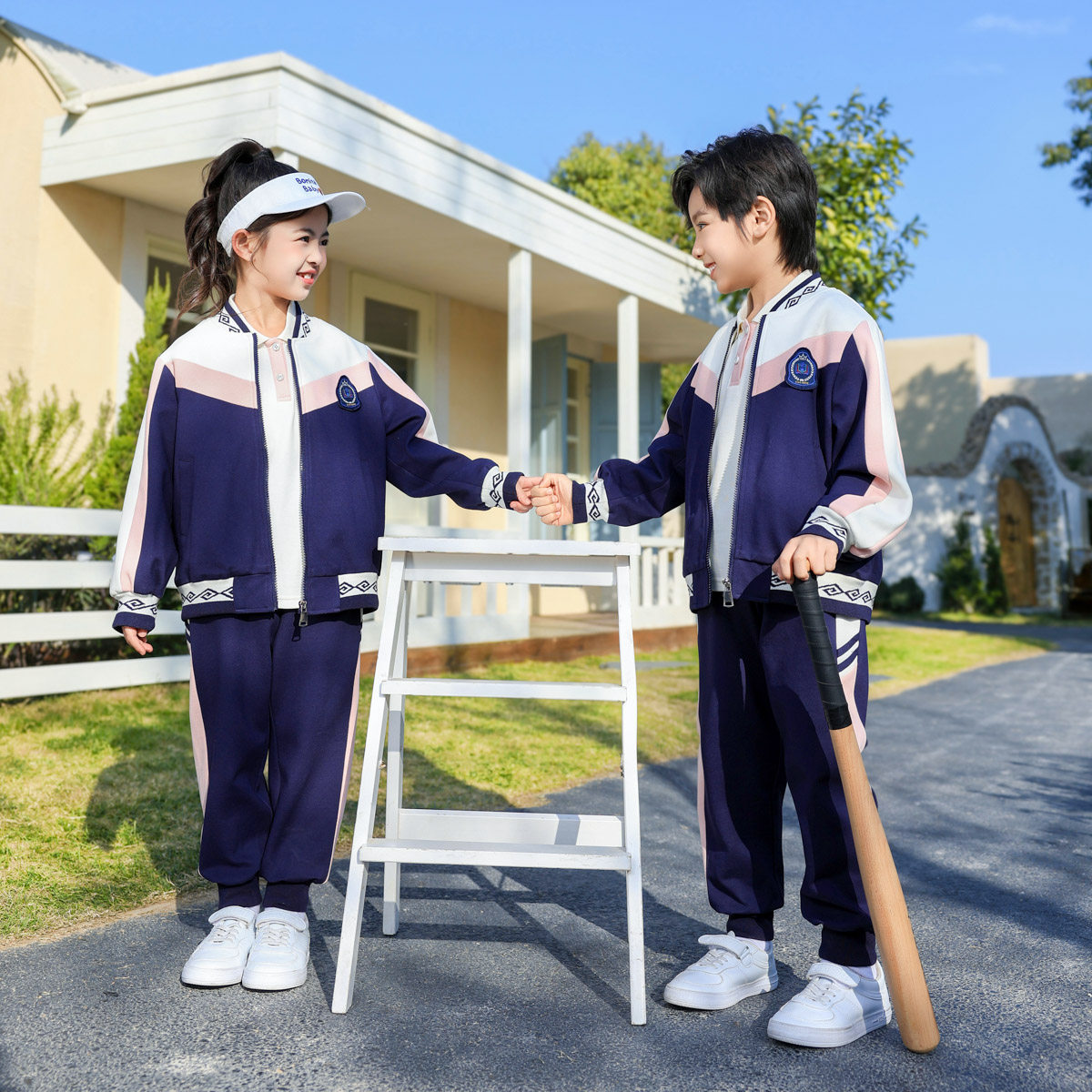 小学生班服春秋款休闲三件套幼儿园园服套装一年级儿童运动会校服