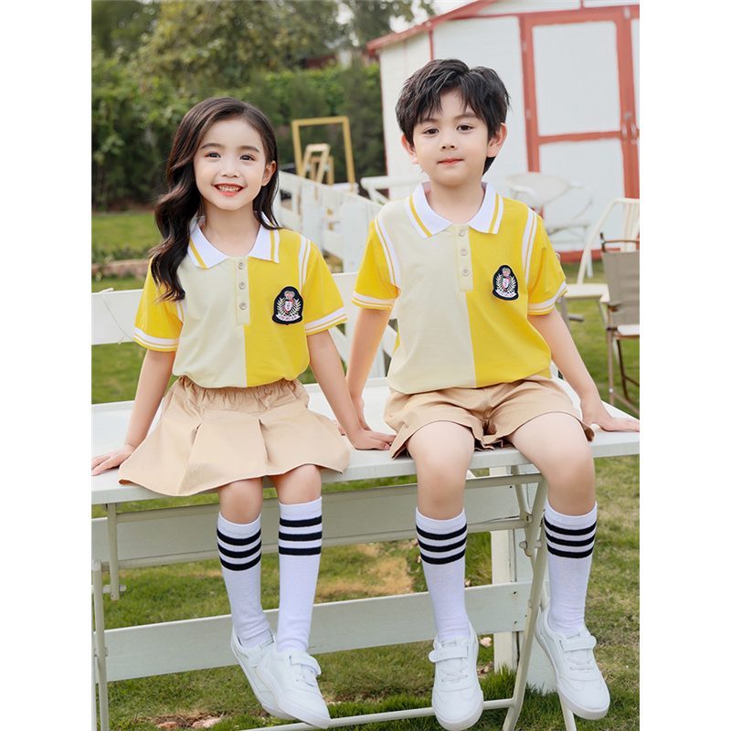 幼儿园园服夏装学院风短袖