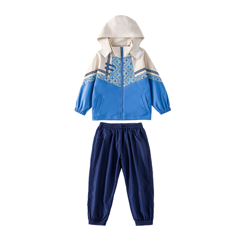 小学生校服冲锋衣秋冬装民族班服