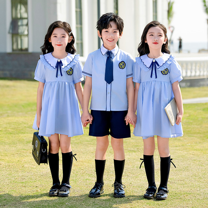 小学生校服夏季短袖套装英