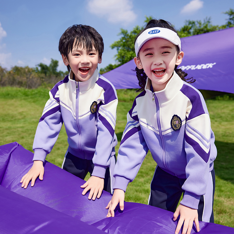 幼儿园服春秋款三件套学院风校服