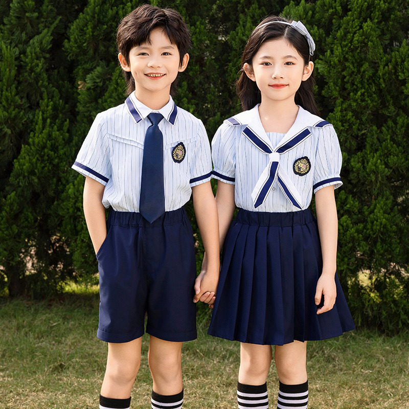 小学生校服夏季短袖套装英