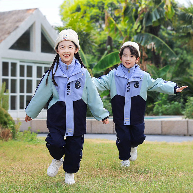 幼儿园服春秋装三件套童校