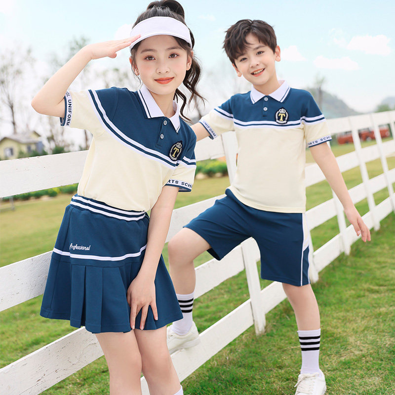 幼儿园服夏季教师短袖校套装