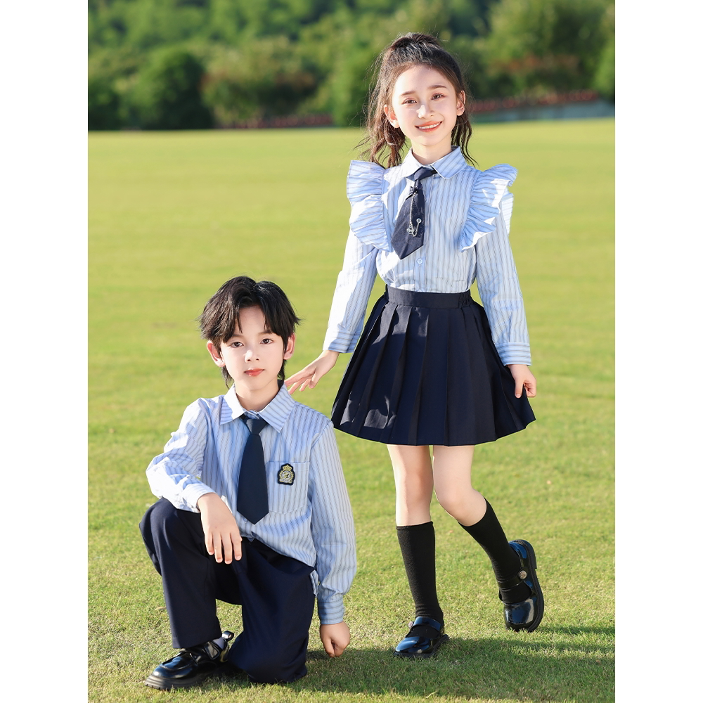 小学生院风长袖班服幼儿园
