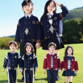 旦儿童演出服装 小学生英伦学院风校服元 春秋款 幼儿园园服班服套装