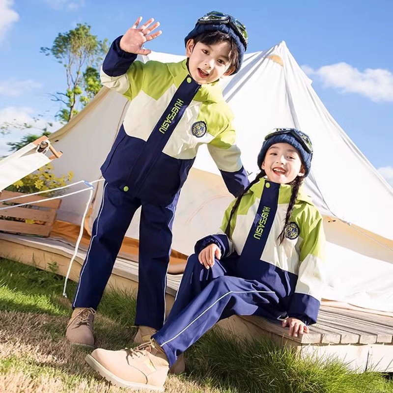 小学生校服冲锋衣三件套男女班服