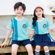 小学生校服套装 运动服夏季 学院风纯棉儿童班服短袖 幼儿园园服夏装